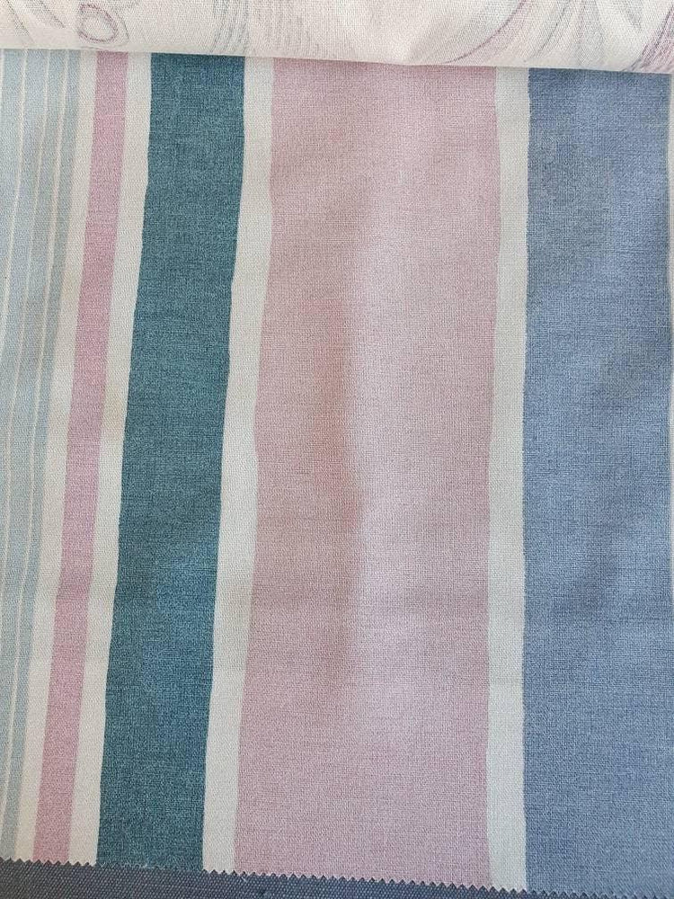 Roman blinds handcrafted Made to measure lined bespoke fabric printed fabric by fryett's - Blue Crocus Textiles
