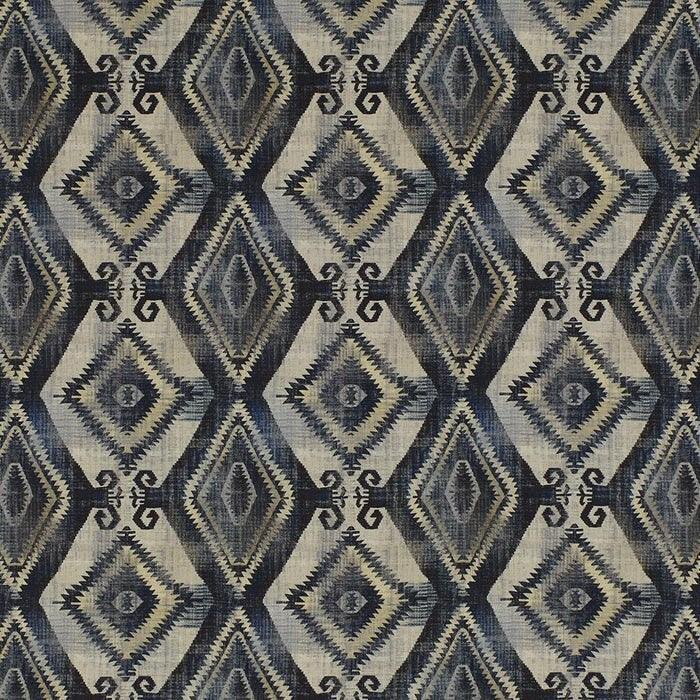 Santa Cruz Cushion - Indego - Blue Crocus Textiles