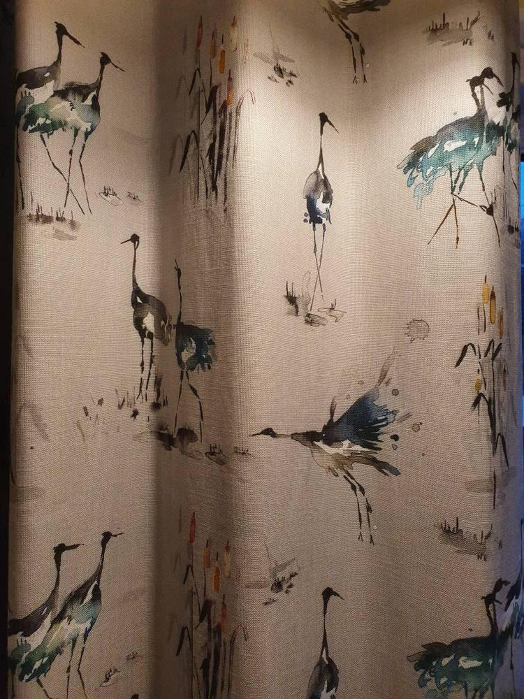 Voyage Maison Fabric Cranes - Blue Crocus Textiles