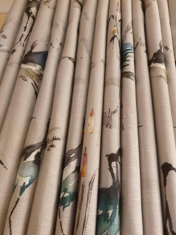 Voyage Maison Fabric Cranes - Blue Crocus Textiles