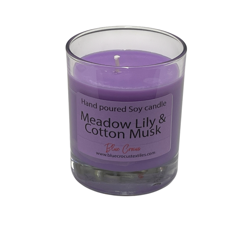 Meadow Lily & Cotton Musk – Hand-Poured Soy Candle