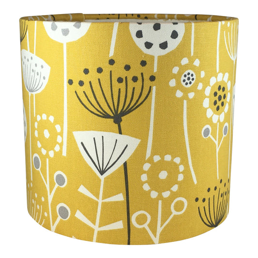 Scandi Bergen Fabric Handmade Lampshade,Handmade Handmade Lampshade - Blue Crocus Textiles