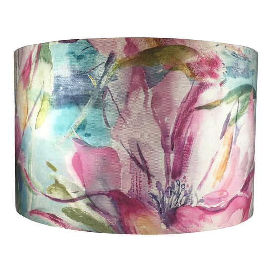 Handmade Floral Handmade Lampshade - Blue Crocus Textiles