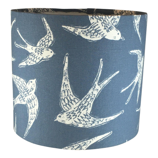 Handmade Drum Handmade Lampshade - Blue Crocus Textiles