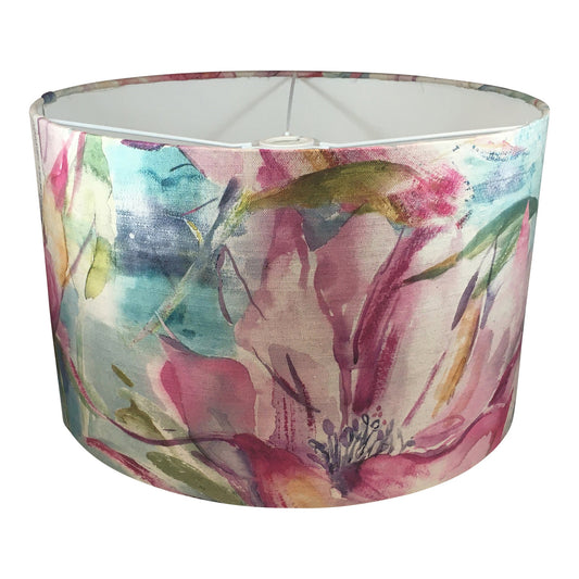 Handmade Drum Handmade Lampshade - Blue Crocus Textiles