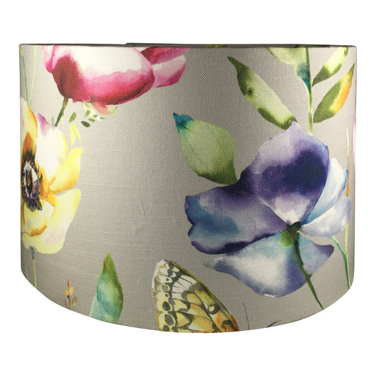 Handmade Drum Handmade Lampshade - Blue Crocus Textiles