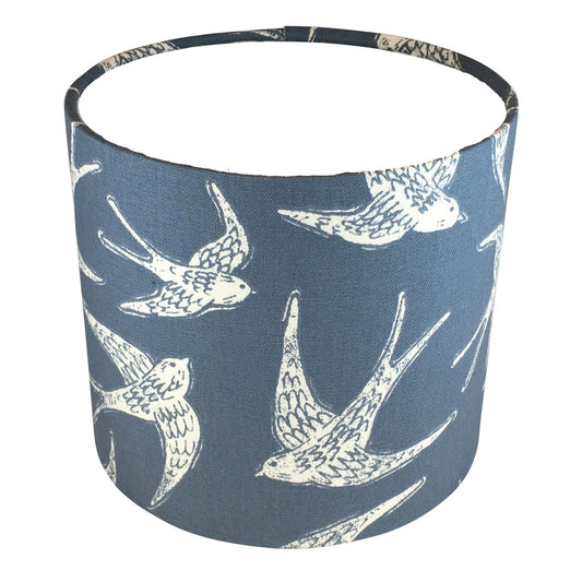 Handmade Drum Handmade Lampshade - Blue Crocus Textiles