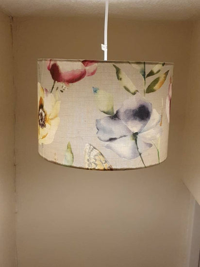 Handmade Drum Handmade Lampshade - Blue Crocus Textiles