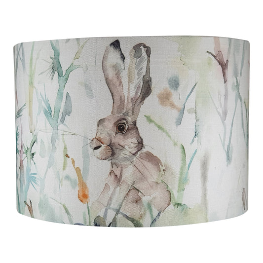 Voyage Rabbit Lampshade - Blue Crocus Textiles