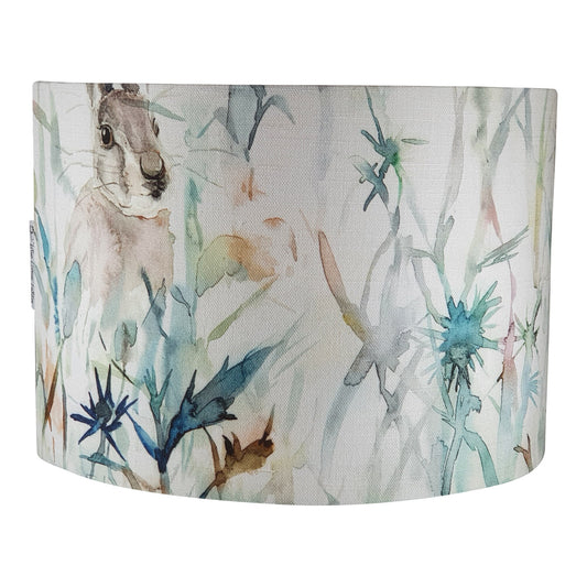 Voyage Rabbit Lampshade - Blue Crocus Textiles