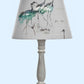 Voyage Bird Empire Handmade Lampshade - Blue Crocus Textiles