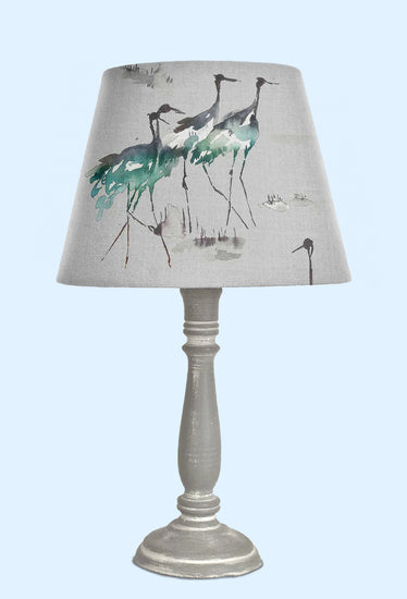 Voyage Bird Empire Handmade Lampshade - Blue Crocus Textiles