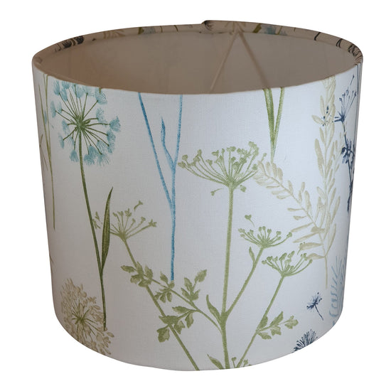 Wildflower Handmade Lampshade - Blue Crocus Textiles