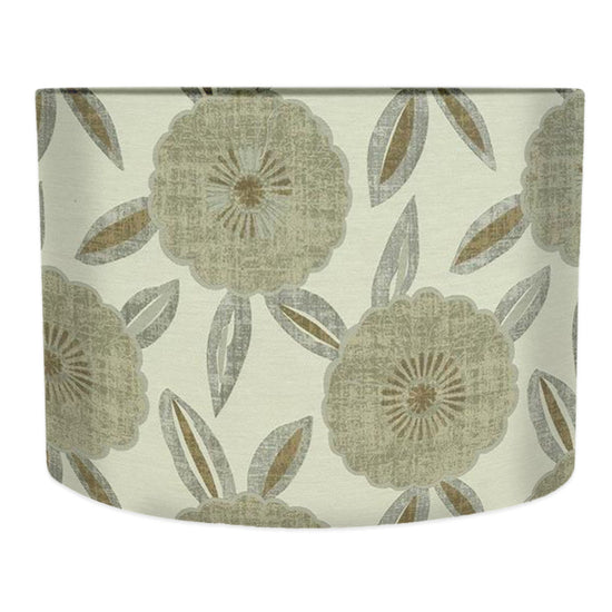 Florentina Flower Handmade Lampshade - Blue Crocus Textiles