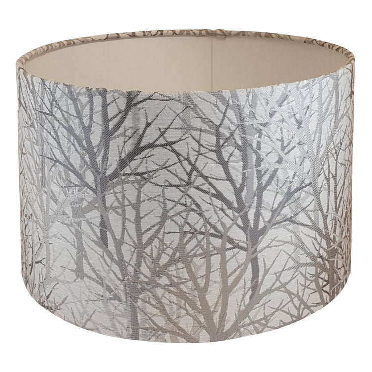 Bolderwood Handmade Handmade Lampshade in Grey - Blue Crocus Textiles