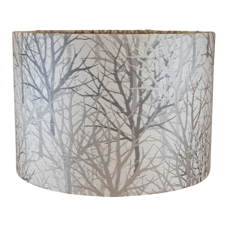 Bolderwood Handmade Handmade Lampshade in Grey - Blue Crocus Textiles