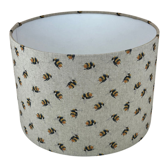 Bumble Bee Lampshade - Blue Crocus Textiles