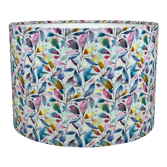 Brympton Lotus Lampshade - Blue Crocus Textiles