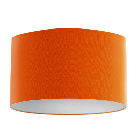 Handmade Vibrant Orange Lampshade - Modern Lighting - BlueCrocusTextiles