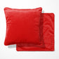 Large Scarlet Velvet Double Sided Cushion with optional piping - BlueCrocusTextiles