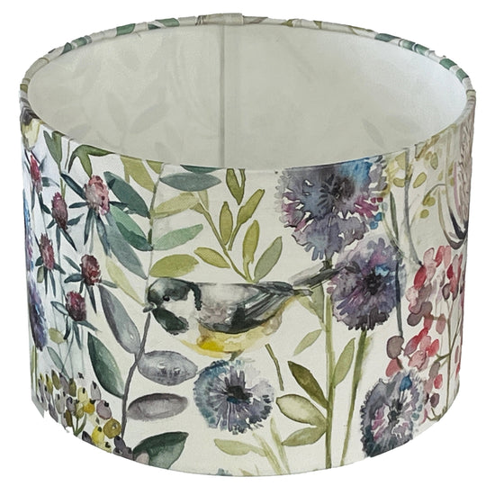 Morning Chorus Lampshade - Blue Crocus Textiles