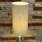 Natural Linen Extra Tall Handmade Handmade Lampshade - Blue Crocus Textiles