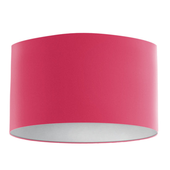 Velvet Handmade Lampshade - Hot Pink with white Lining - Blue Crocus Textiles