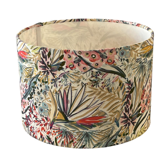 Handmade Lampshade Orchard - Blue Crocus Textiles