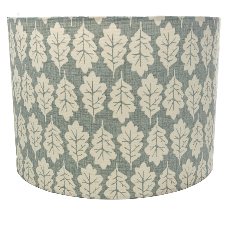 Oakleaf Handmade Lampshade - Tree-Inspired Decor for Your Home - Stylish Duckegg lampshade - Blue Crocus Textiles