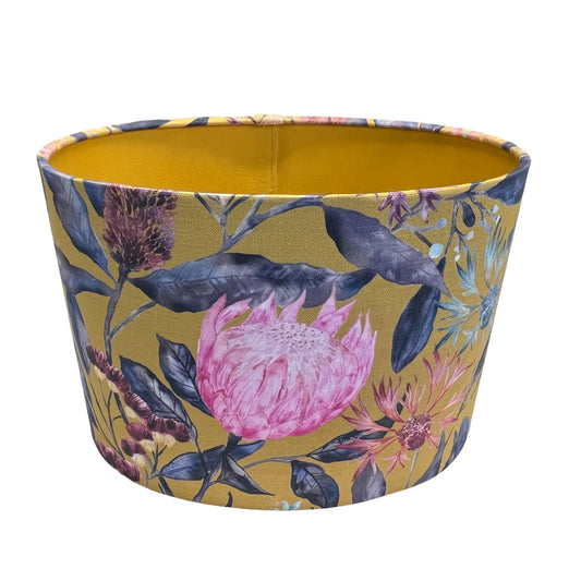 Oval Fortazela Lampshade - Blue Crocus Textiles