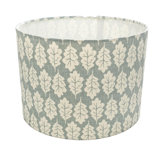 Oakleaf Handmade Lampshade - Tree-Inspired Decor for Your Home - Stylish Duckegg lampshade - Blue Crocus Textiles