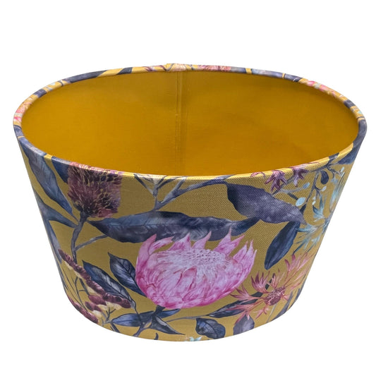 Oval Fortazela Lampshade - Blue Crocus Textiles