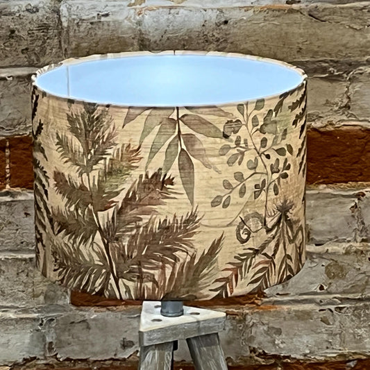 Elowen Handmade Lampshade for Table/Floor lamps and Ceiling/Pendant Lamps - Blue Crocus Textiles