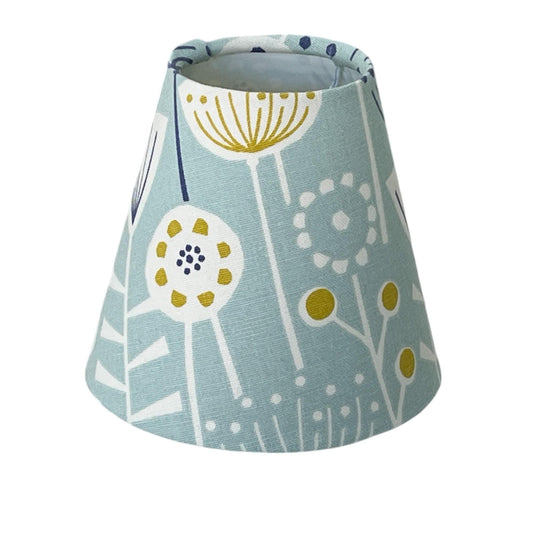 Candle Clip Handmade Lampshade - Blue Crocus Textiles