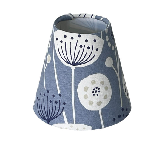 Candle Clip Handmade Lampshade - Blue Crocus Textiles