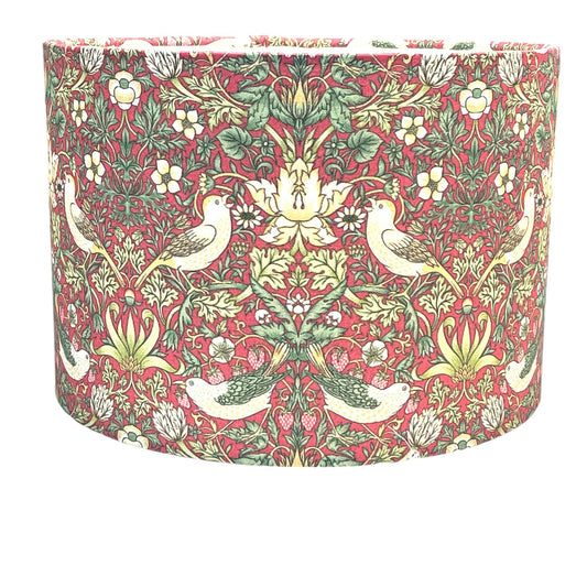 William Morris Lampshade Strawberry Thief, Handmade Lampshade, Table Lampshade, Ceiling Pendant, Country Lampshade, Handmade Lamp Shade - BlueCrocusTextiles