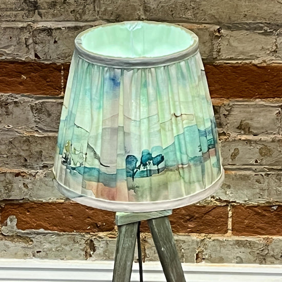 Soft Box Pleat lampshade - Laamora, Handmade Lampshade, Table Lampshades, Handmade Lamp Shade - BlueCrocusTextiles