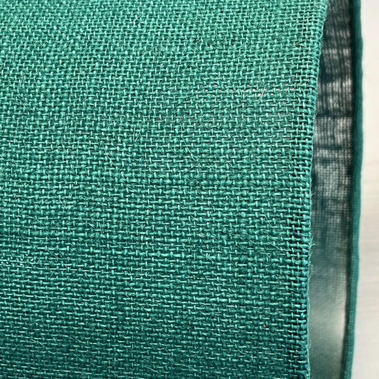Hessian Extra Tall Handmade Lampshade, Suitable for Table Lamp, Floor Lamp, Green Hessian Lampshade - BlueCrocusTextiles