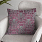 Extra Large Art Deco Cushion, Pillow Cover, Purple Cushion, Purple Cushion, Velvet Cushion, Single or Double Sided Cushion, 23 inch square - BlueCrocusTextiles