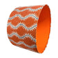 Helter Skelter Orange Handmade Lampshade, Table Lampshade, Ceiling Pendant, Country Lampshade, Handmade Lamp Shade, Orange Lampshade - BlueCrocusTextiles
