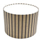 Handmade Lampshade Blue Stripe, Handmade Lampshades, Bedside Lamp, Ceiling Lamp shade, Handmade Lamp Shade, Table Lamp - BlueCrocusTextiles
