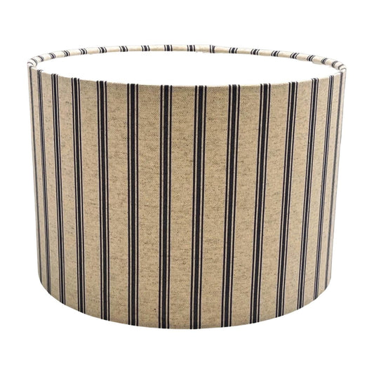 Handmade Lampshade Blue Stripe, Handmade Lampshades, Bedside Lamp, Ceiling Lamp shade, Handmade Lamp Shade, Table Lamp - BlueCrocusTextiles