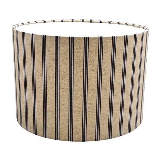 Handmade Lampshade Blue Stripe, Handmade Lampshades, Bedside Lamp, Ceiling Lamp shade, Handmade Lamp Shade, Table Lamp - BlueCrocusTextiles