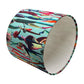 Handmade Botanical Drum Lampshade with Duck Egg Velvet Fabric - BlueCrocusTextiles