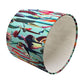 Handmade Botanical Drum Lampshade with Duck Egg Velvet Fabric - BlueCrocusTextiles