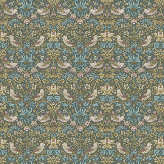 Empire Handmade Lampshade with William Morris Strawberry Thief Fabric - BlueCrocusTextiles