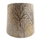 Empire Handmade Lampshade with Bolderwood Gold Fabric - BlueCrocusTextiles