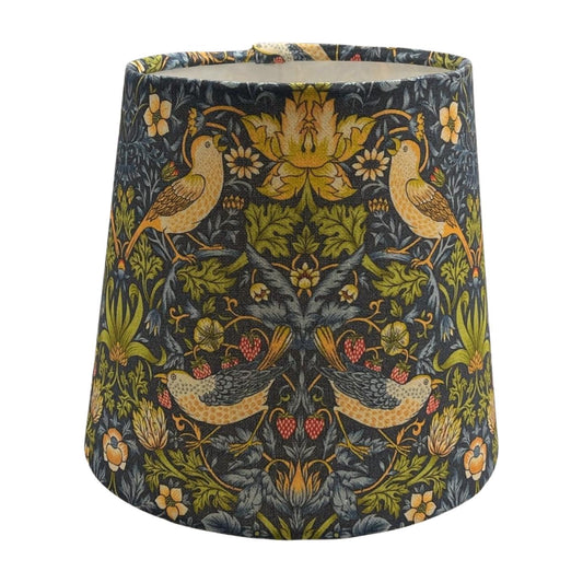 Empire Handmade Lampshade with William Morris Strawberry Thief Fabric - BlueCrocusTextiles