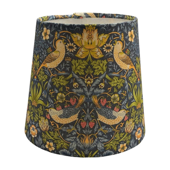 Empire Handmade Lampshade with William Morris Strawberry Thief Fabric - BlueCrocusTextiles