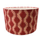 Helter Skelter Cherry Handmade Lampshade, Table Lampshade, Ceiling Pendant, Country Lampshade, Handmade Lamp Shade, Red Lampshade - BlueCrocusTextiles